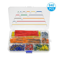 840-piece breadboard jumper wire kit with multiple colors and storage box for Arduino Raspberry Pi ESP32