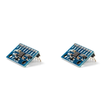 Pair of ShillehTek pre-soldered MPU6050 IMU accelerometer sensors angled view