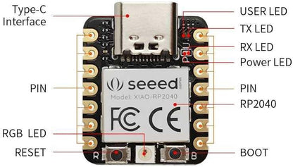 Seeed Studio XIAO RP2040 Pre-Soldered Microcontroller Arduino