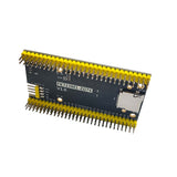 Back view of ShillehTek PRE-SOLDERED STM32H723ZGT6 Core Development Board showing microSD slot and pin headers