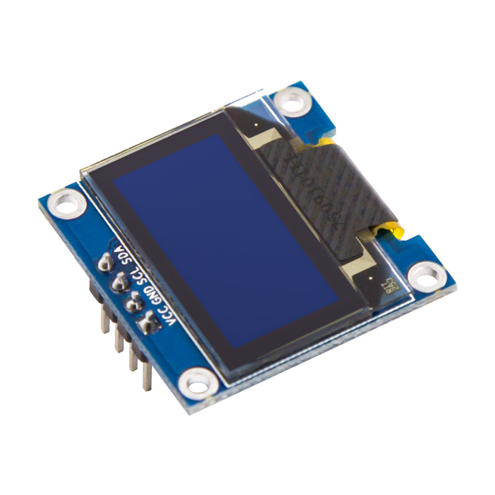 shillehtek branded SSD1306 0.96 inch blue OLED display module with connector pins