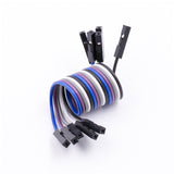Set of multicolored jumper wires with connectors for MAX7219 display