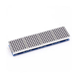 MAX7219 4-in-1 Dot Matrix Display Module showing LED matrix from top angle
