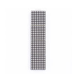 Vertical layout of MAX7219 4-in-1 Dot Matrix Display Module with red LEDs