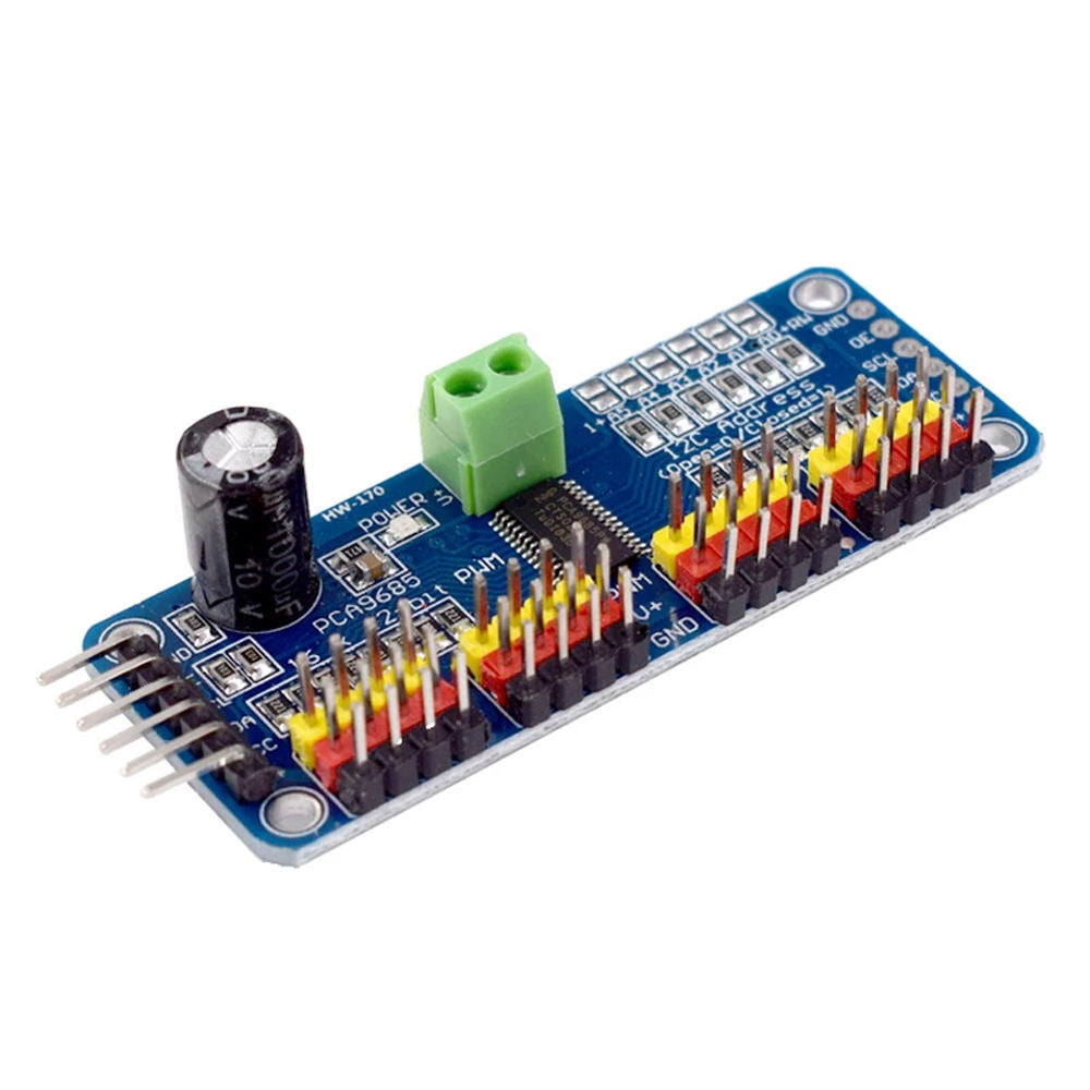 PCA9685 16 Channel 12-Bit PWM Servo Motor Driver I2C for Arduino