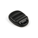 Black wireless remote two-button key fob with red A and gray B buttons