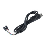 FT232RL USB to TTL Serial Cable Adapter showing USB plug and 6-pin connections