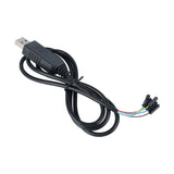 FT232RL USB to TTL Serial Cable Adapter black cable with colored pin connectors