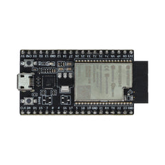 Top view of ESP32-DevKitC-VE board showing metal shield and pin labels