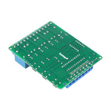 Alternate bottom angle of green circuit board with soldered connections ShillehTek