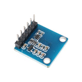 Close-up of AMG8833 thermal imaging sensor PCB showing pins and electronic components