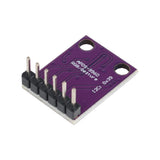 Back side of APDS-9960 RGB gesture proximity and color sensor module with pin headers and mounting holes