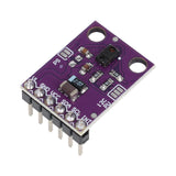 Close-up of APDS-9960 RGB gesture proximity and color sensor module with pin headers and components