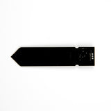 Back side view of Capacitive Soil Moisture Sensor V1.2 showing black PCB and solder points
