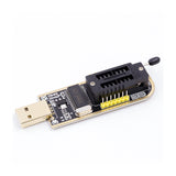 CH341A USB EEPROM and BIOS flash programmer with ZIF socket and USB connector for 24/25 series chips