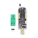 CH341A USB EEPROM and BIOS flash programmer with adapter board and pin header for 24/25 series chips