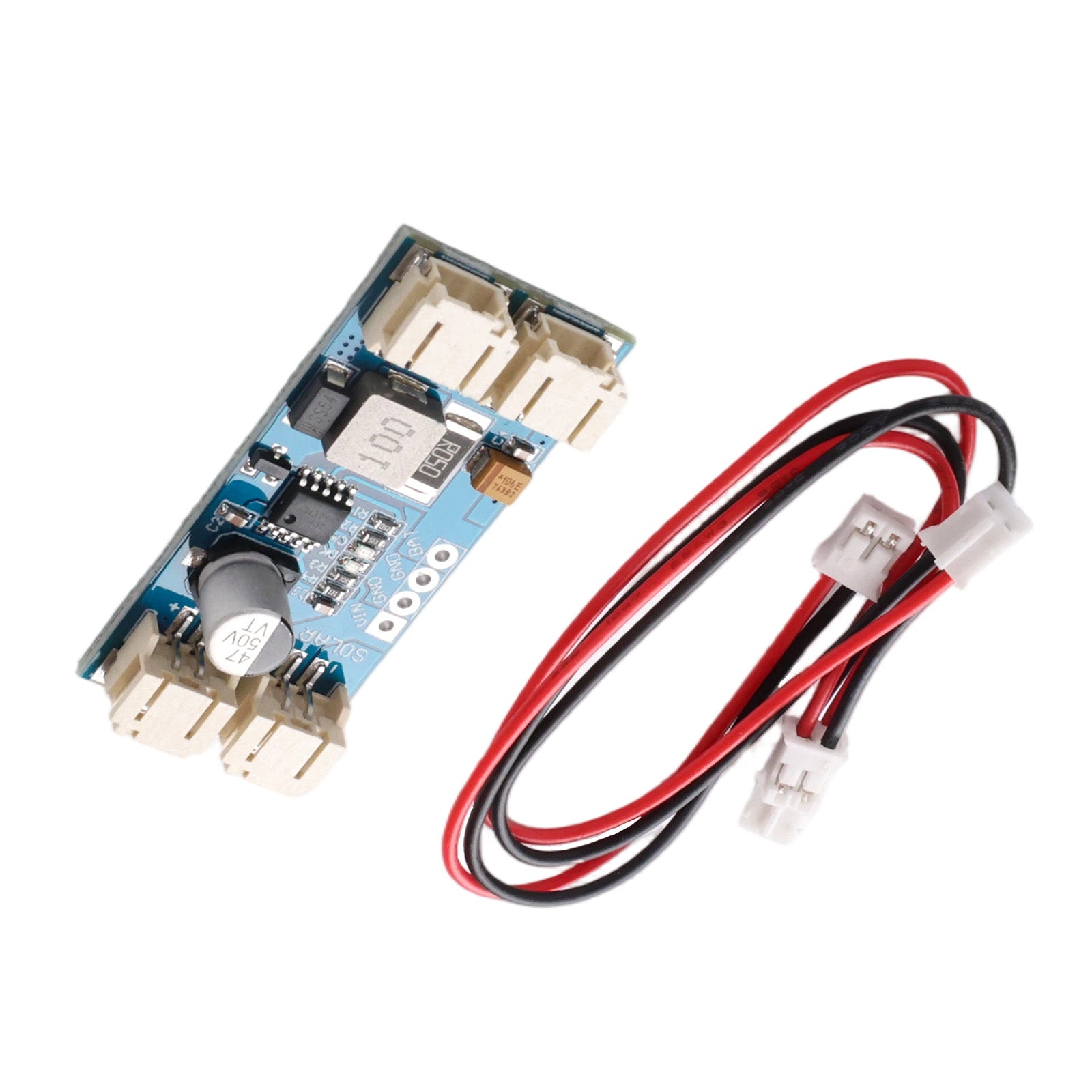 CN3791 6V MPPT solar charger module with connectors and red black wiring cables