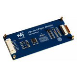 2.9 inch e-paper display module 296x128 pixel with SPI interface pins and electronic components