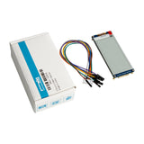 2.9 inch e-paper display module with connecting wires and white retail box for Arduino and ESP32