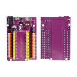 ESP32 38-pin GPIO expansion breakout board showing top component side and bottom solder side