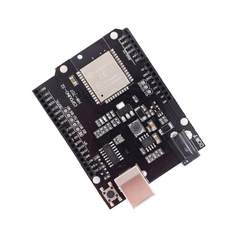 ESP32 UNO D1 R32 development board with WiFi Bluetooth, CH340G USB, and 4MB flash memory