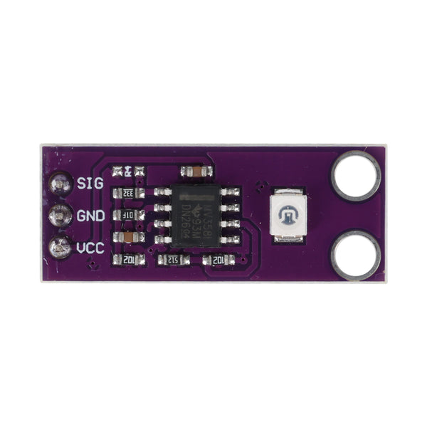 GUVA-S12SD UV light intensity sensor module with signal, ground, and VCC pins for Arduino and ESP32