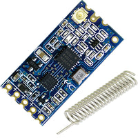 HC-12 433MHz long-range wireless serial transceiver module with coil antenna for Arduino Raspberry Pi ESP32