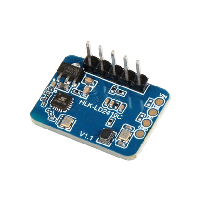 HLK-2410C human presence radar motion detection module with pre-soldered pins and electronic components