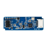 Top view of HLK-LD2450 24GHz mmWave radar sensor module with electronic components and connectors