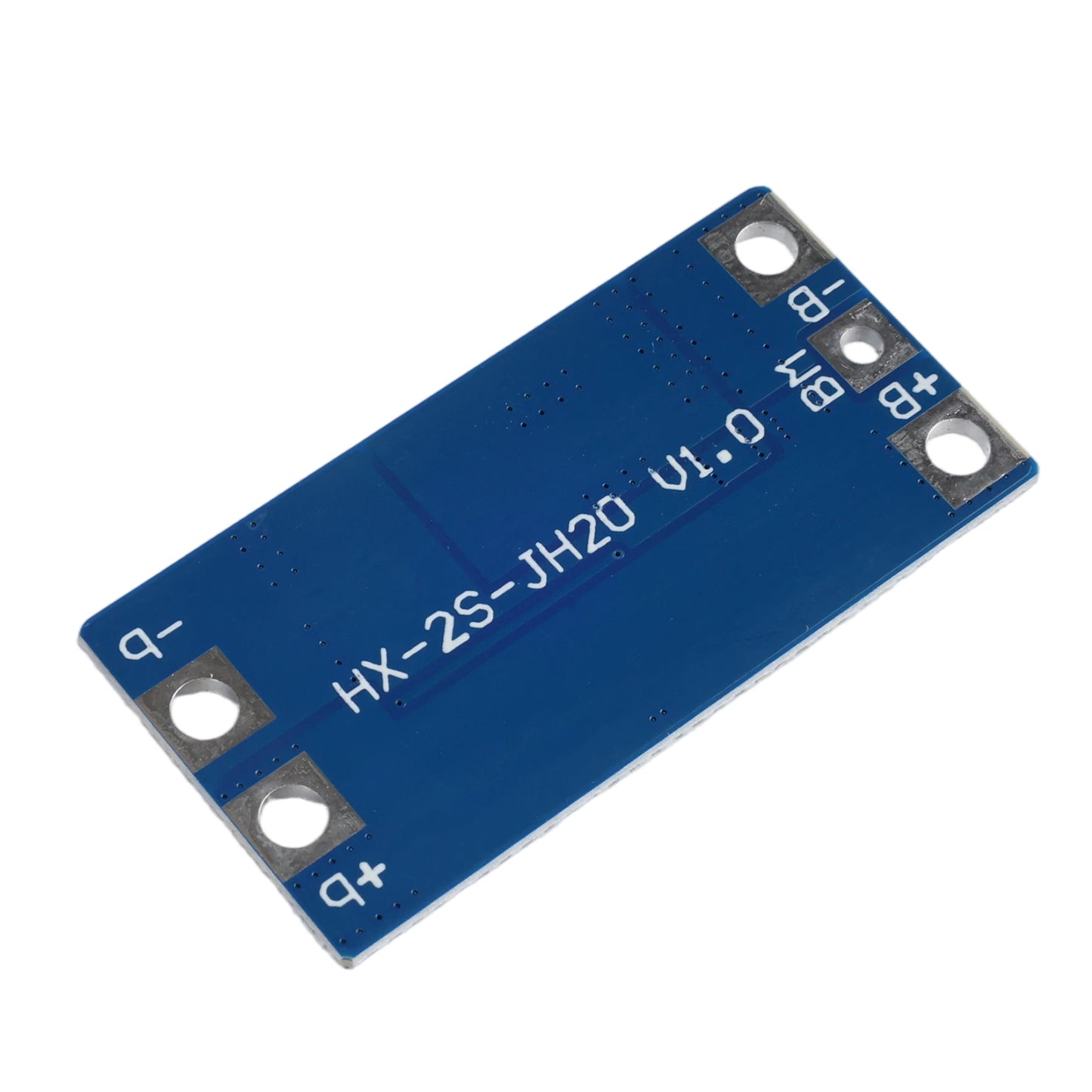 Back side of HX-2S-JH20 2S 7.4V 18650 lithium battery protection board with connection points