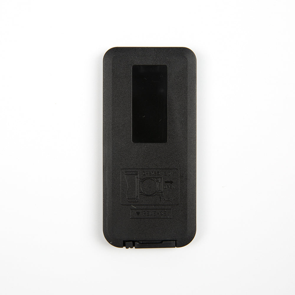 Back view of HX1838 infrared remote control module with battery compartment and instructions