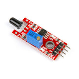 KY-026 flame sensor module with adjustable potentiometer and three-pin connector for Arduino and ESP32