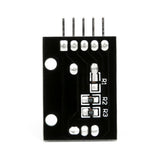 Back side of KY-040 rotary encoder module showing solder points and resistors for Arduino projects