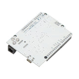 Back side of Leonardo R3 ATmega32U4 Arduino development board showing solder points and pin labels