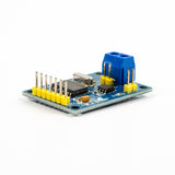 MCP2515 CAN Bus module with TJA1050 chip and SPI interface showing pins and blue terminal block