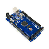 MEGA 2560 R3 CH340 Arduino development board showing microcontroller and pin headers