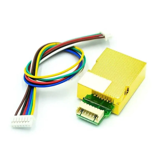 MH-Z19C NDIR infrared CO2 sensor module with multicolor wiring harness for Arduino Raspberry Pi and ESP32
