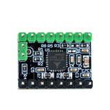 Top view of MKS TMC2209 motor driver board with heatsink showing chip and green connectors