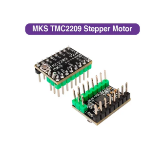 MKS TMC2209 stepper motor driver module with heatsink and pin headers for Arduino and ESP32 projects