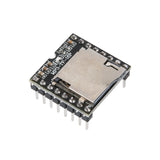 Mini MP3 player module with TF card slot and pin headers for Arduino and Raspberry Pi projects