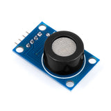MQ-7 carbon monoxide gas sensor module with blue PCB and metal mesh sensor for Arduino and ESP32