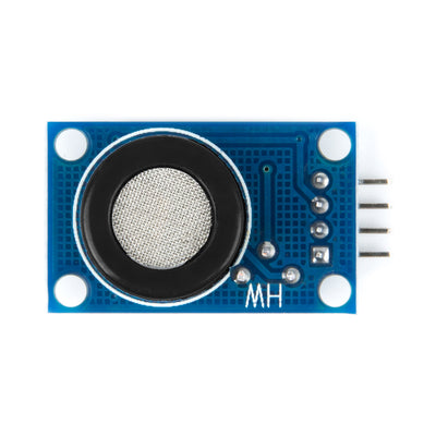 MQ-7 carbon monoxide gas sensor module with blue PCB and metal mesh sensor for Arduino and ESP32