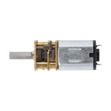 N20 micro metal gear motor 12V 100RPM showing metal gears and motor body for robotics and DIY projects