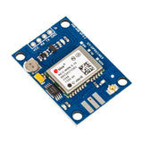 NEO-M8N GPS module with antenna connector and battery on blue PCB for Arduino Raspberry Pi ESP32