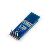Back side of SSD1306 0.91 inch 128x32 I2C OLED display module showing PCB and pin headers