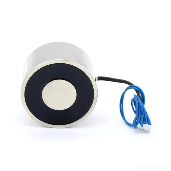 P20/15 12V DC electromagnet solenoid sucker with 3KG holding force and blue wires