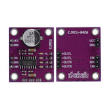 PAM8406 stereo class-D audio amplifier module showing top and bottom sides with labeled pins