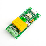 PZEM-004T AC energy meter and power monitor module with yellow capacitor and green terminal block