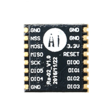 Ra-02 SX1278 LoRa 433MHz wireless transceiver module top view with pin labels for Arduino and ESP32