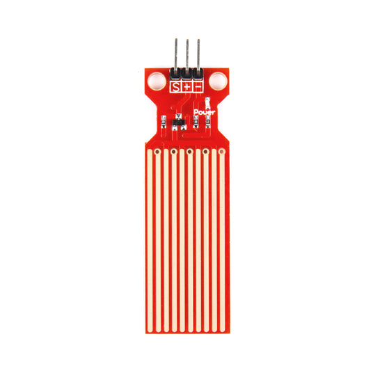 Rain and water level detection sensor module with red PCB and three pins for Arduino Raspberry Pi ESP32